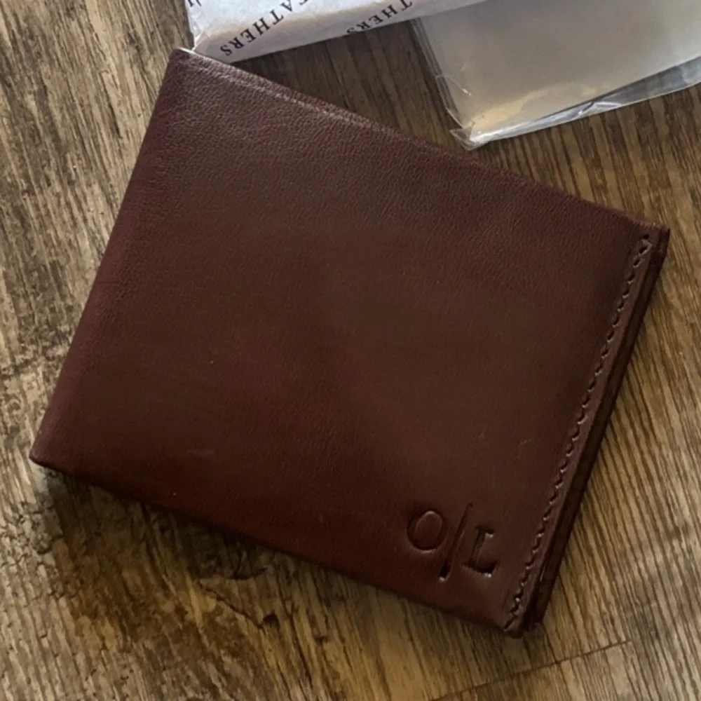 Rea Leather Brown Leather Men's Wallet with Subtle Logo